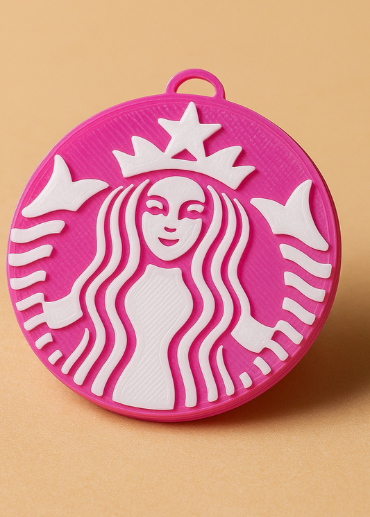 Starbucks Logo Keychain – 3D Printed